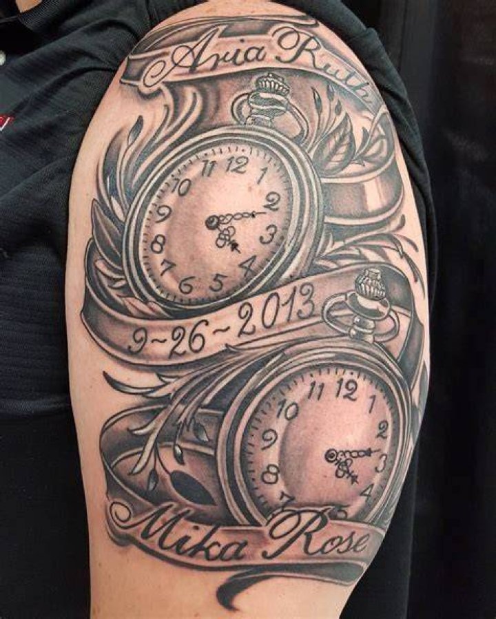 A Guide To Birth Double Clock Tattoo Designs