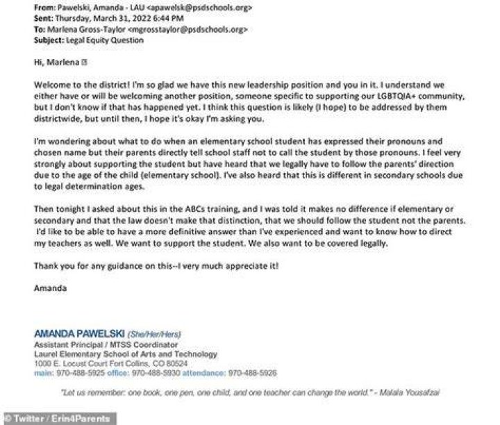 Colorado elementary school exposed for secretly transitioning student as internal emails are leaked
