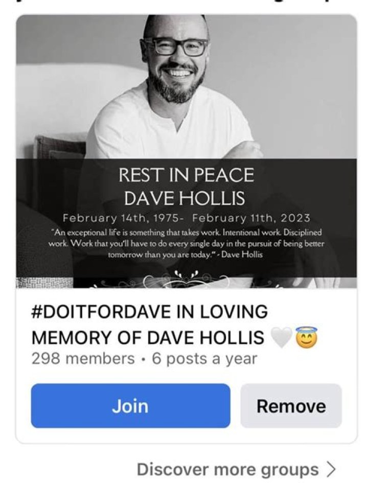 Dave Hollis Obituary What Is His Cause