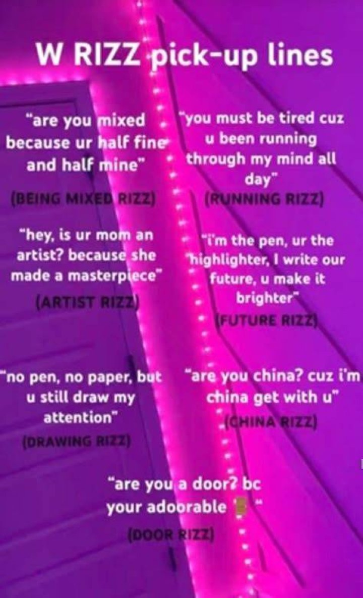 W Rizz Pick Up Lines