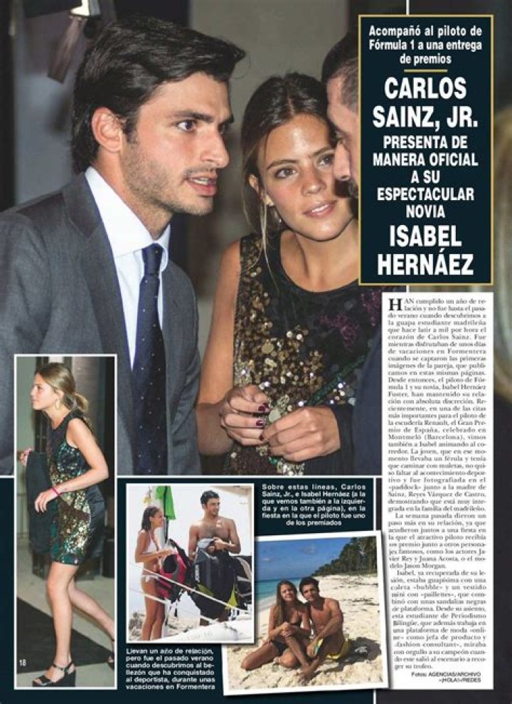 Who is Carlos Sainz girlfriend Isa Hernaez? exlplore their love life
